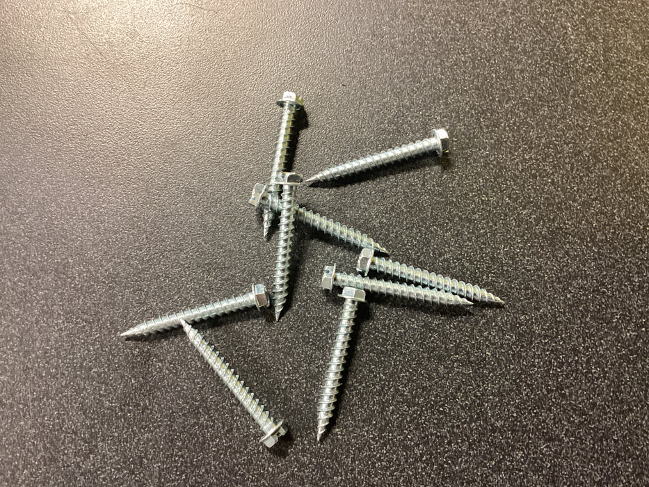 PRO-TWIST Slated Hex Washer Head Screws #10 Size, 1 1/2 in